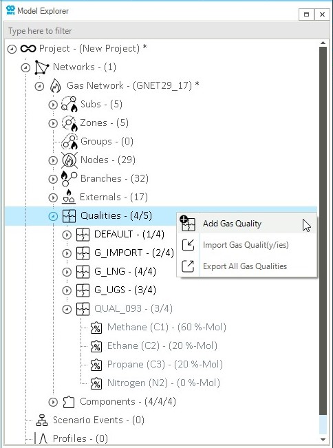 assign gas quality 01