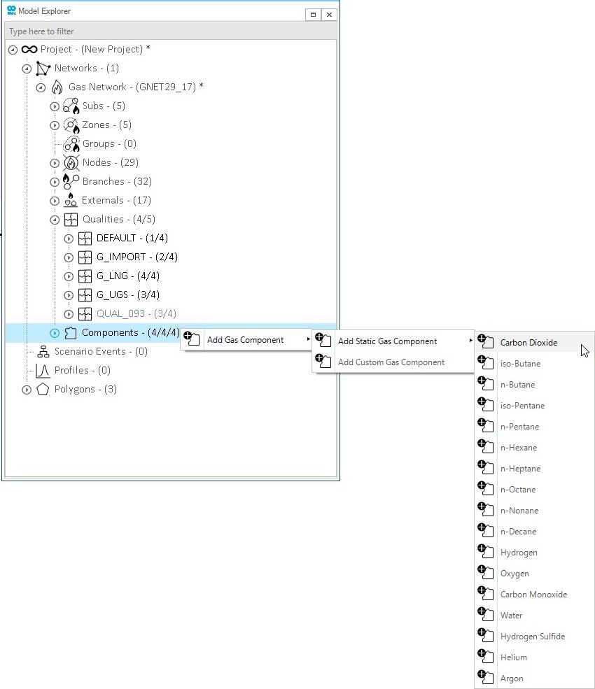 create gas component 00