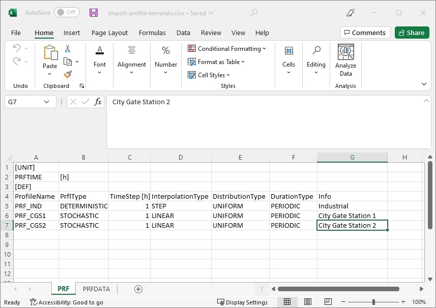 import profile template 00