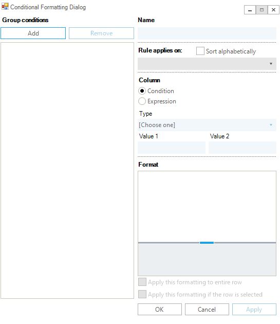 column header table 01