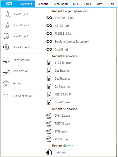 application menu 00